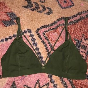 Army Green Strappy Bralette